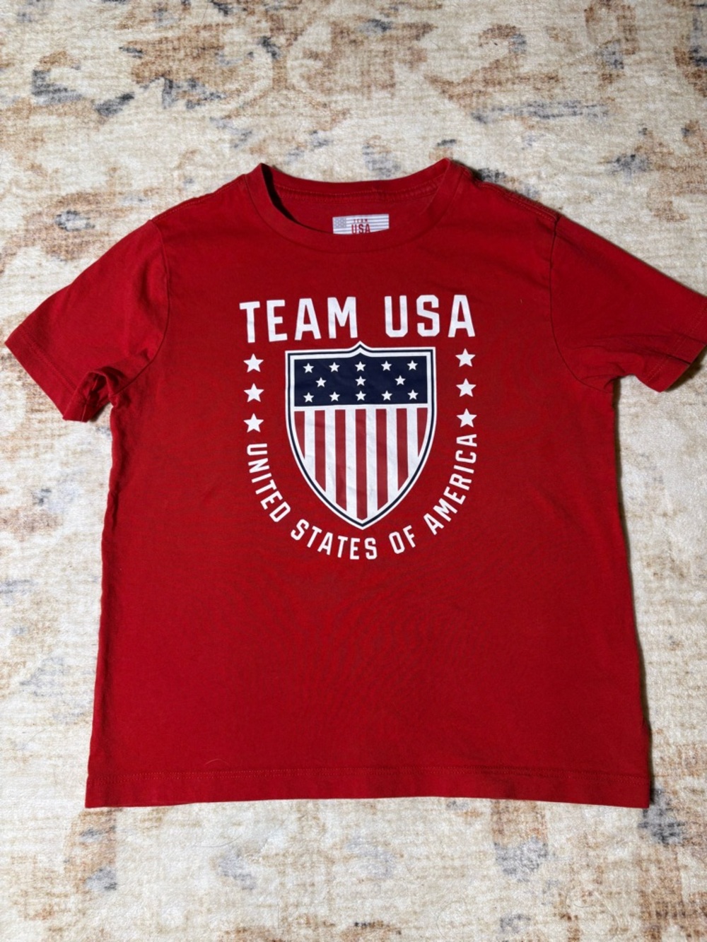 🇺🇸Olympics Team USA Red Kids Graphic Tee, Fourth Of July, Patriot